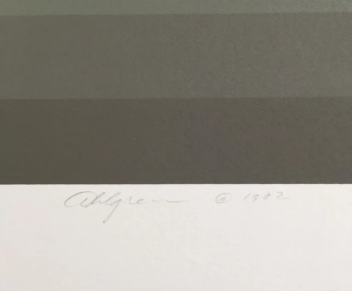 Roy Ahlgren 'Embryo' Signed, Limited Edition Op-Art Serigraph Print