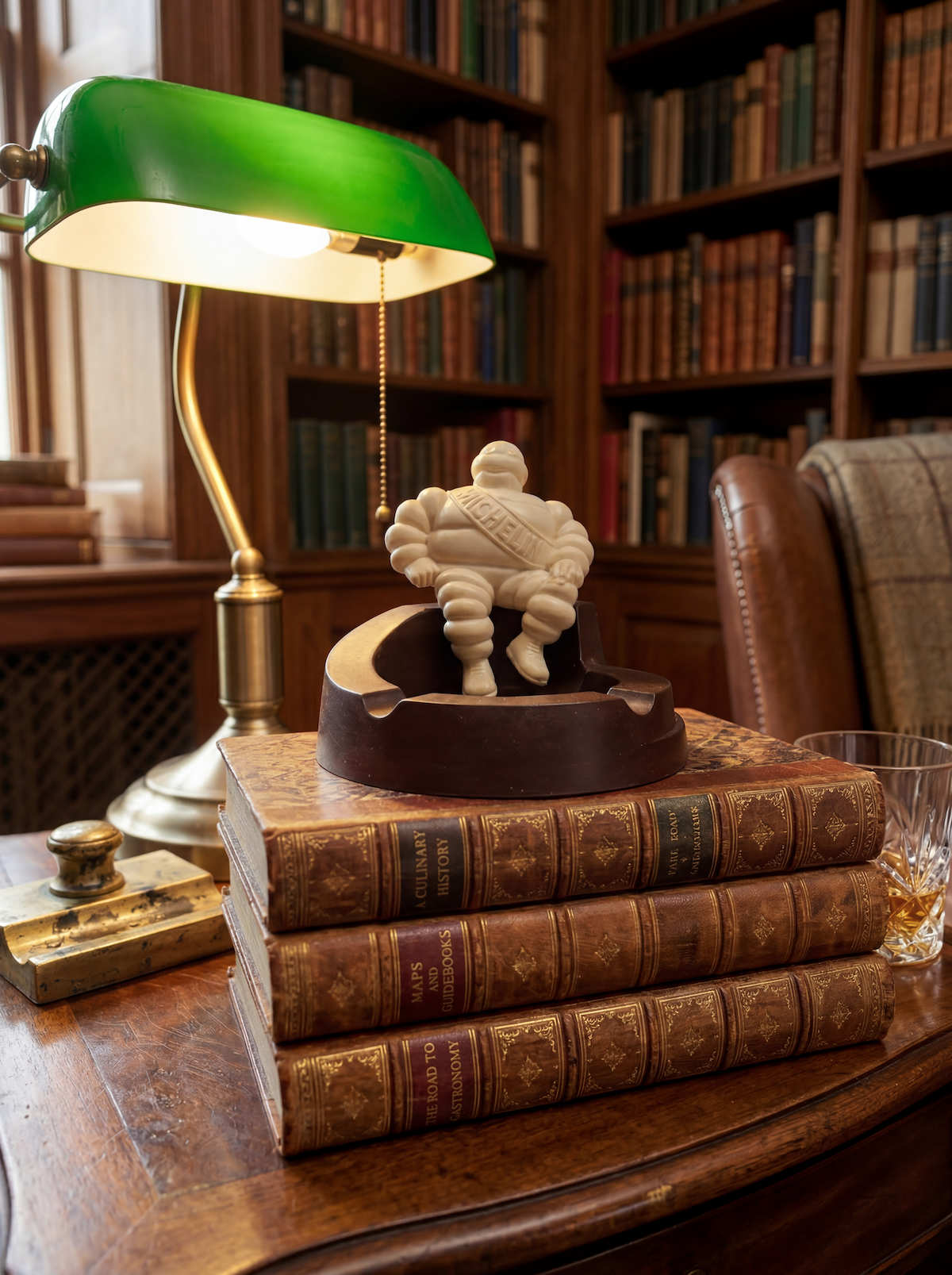 Vintage Art Deco 1940's Michelin Man 'Bibendum' Trinket Tray