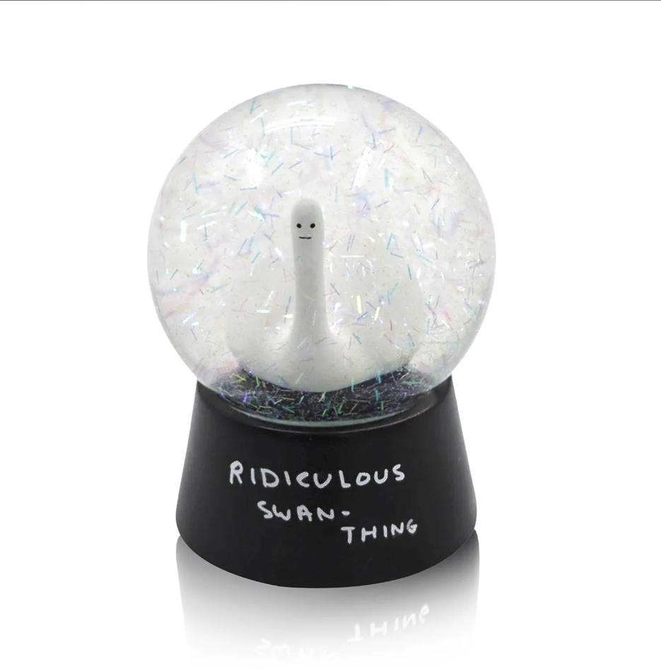 David Shrigley Ridiculous Swan-Thing Snow Globe