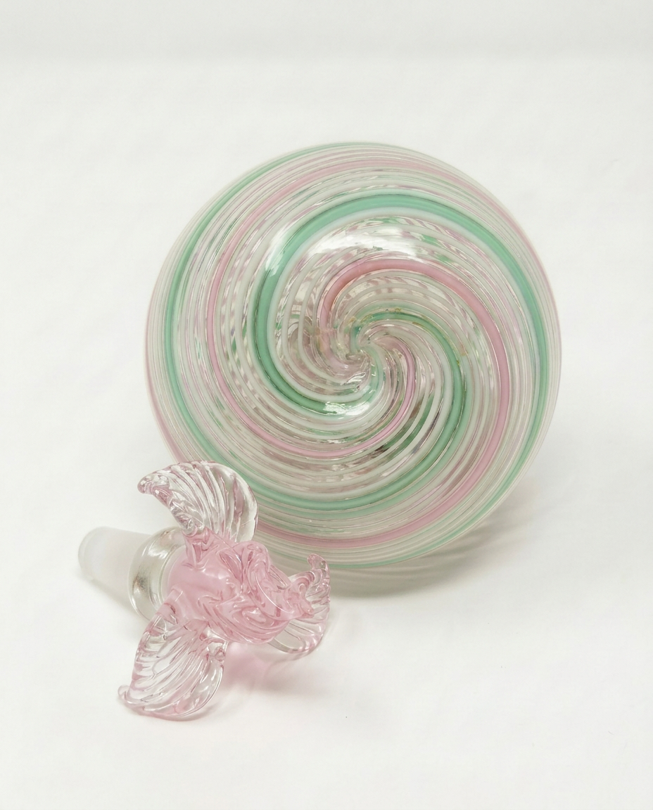 An Italian Murano Handblown Glass Perfume Bottle