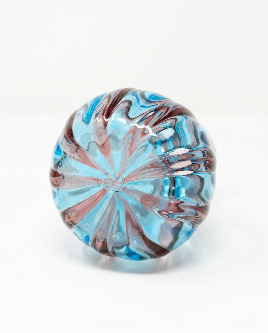 An Italian Murano Handblown Glass Bud Vase