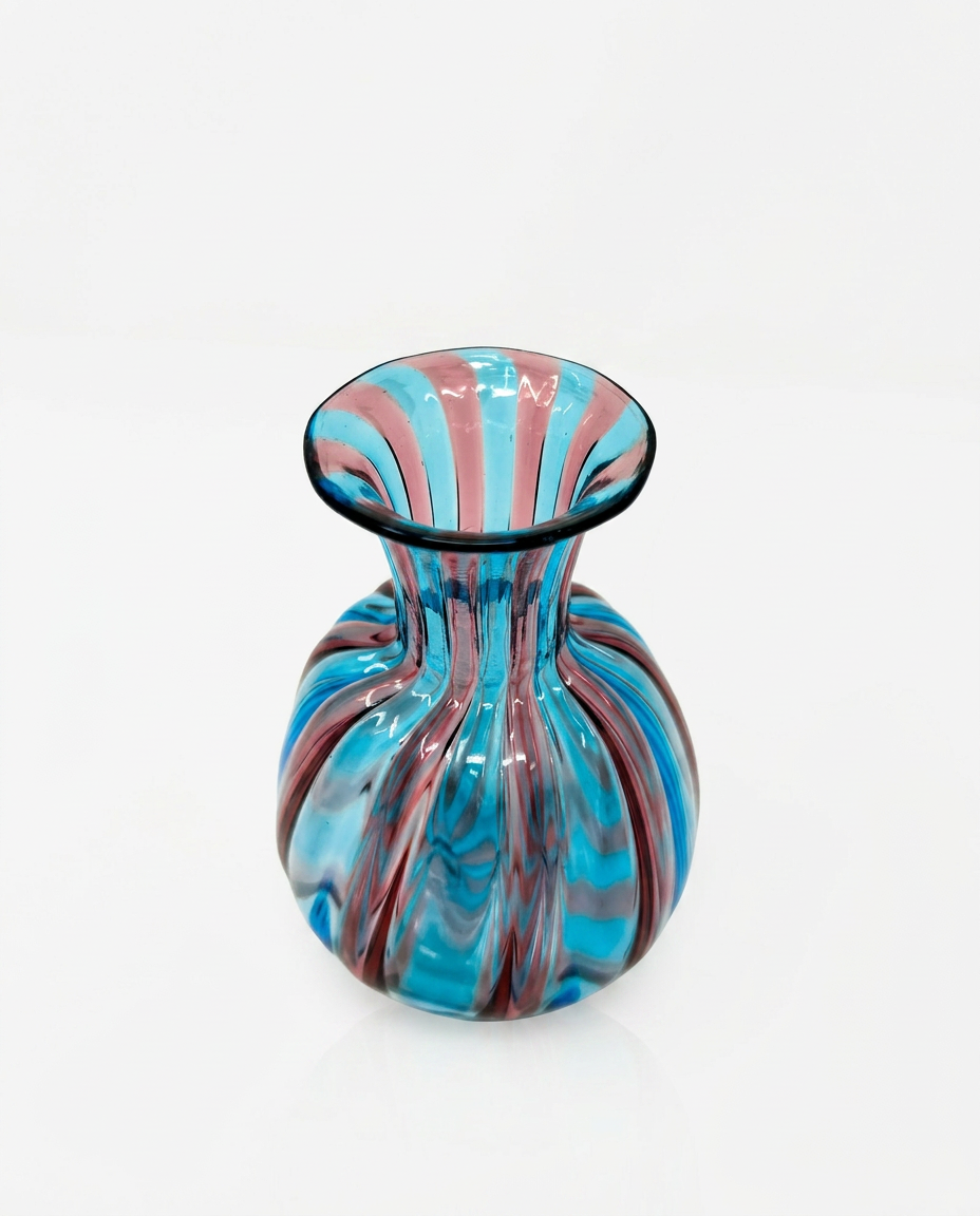 An Italian Murano Handblown Glass Bud Vase