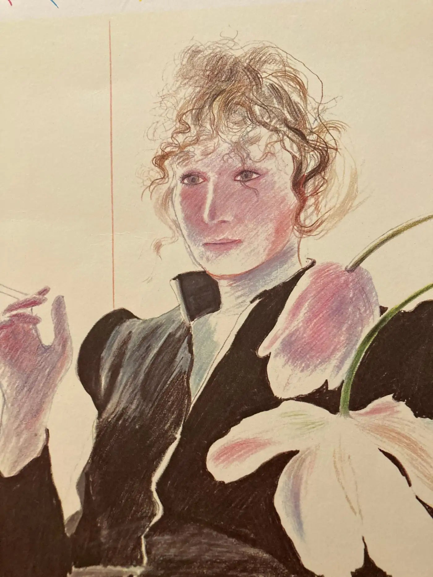 David Hockney 'The Tate Gallery - Celia in a Black Dress' Exhibition Print