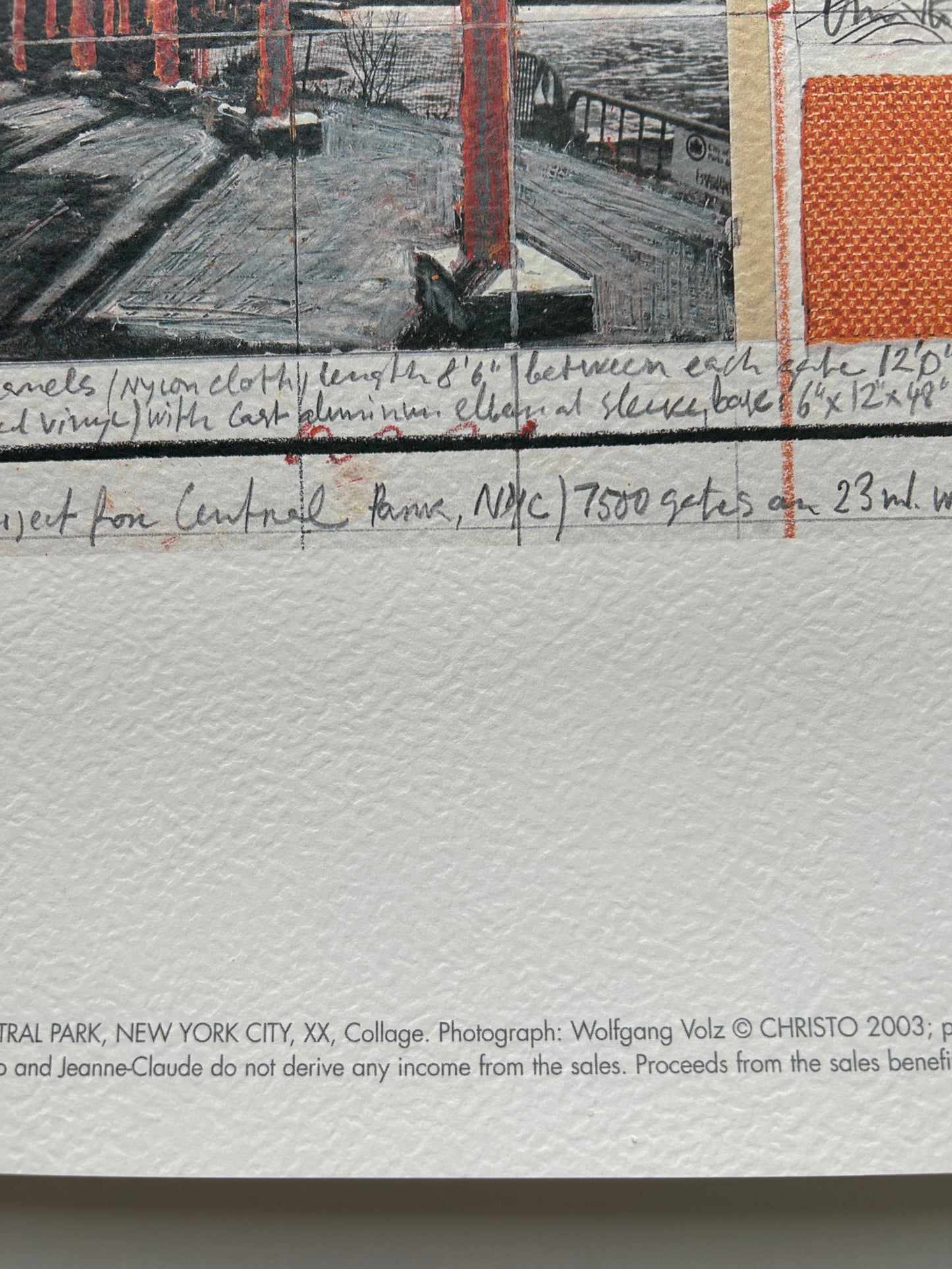 Christo and Jeanne-Claude, The Gates, NYC Signed Print