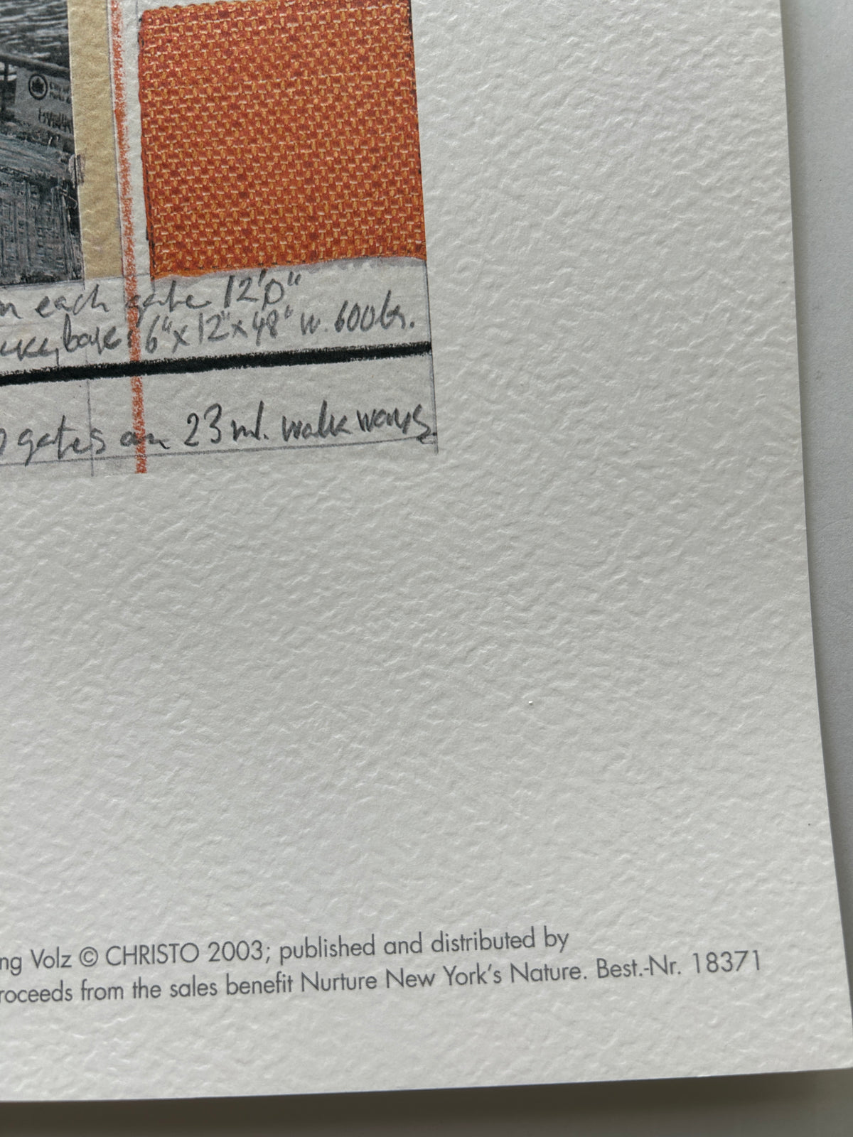 Christo and Jeanne-Claude, The Gates, NYC Signed Print