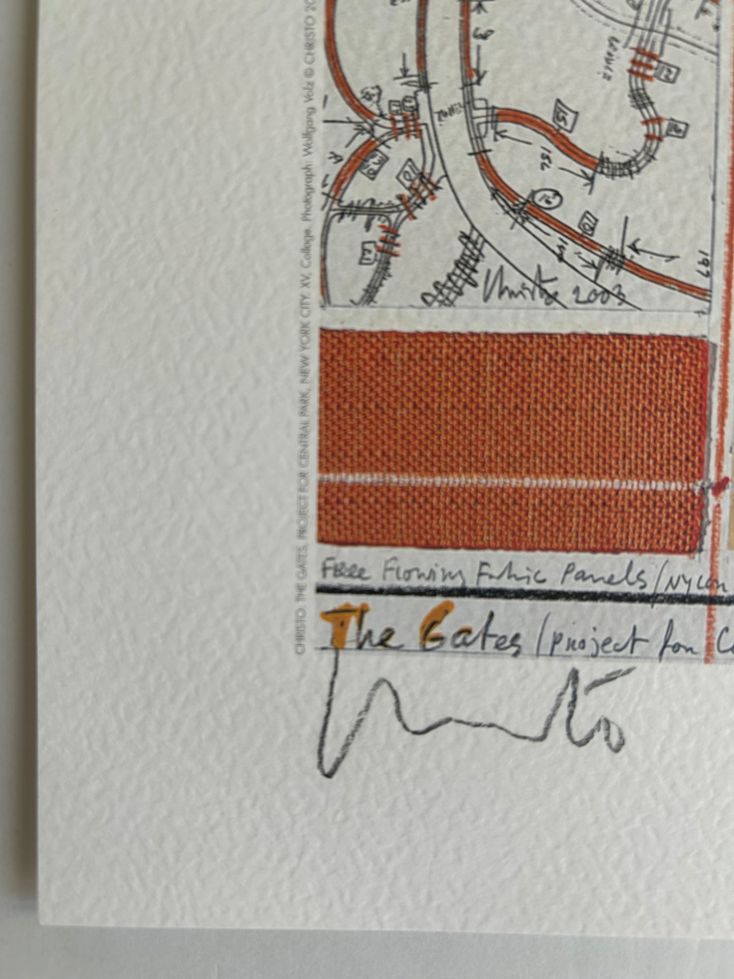Christo and Jeanne-Claude, The Gates, NYC Signed Print