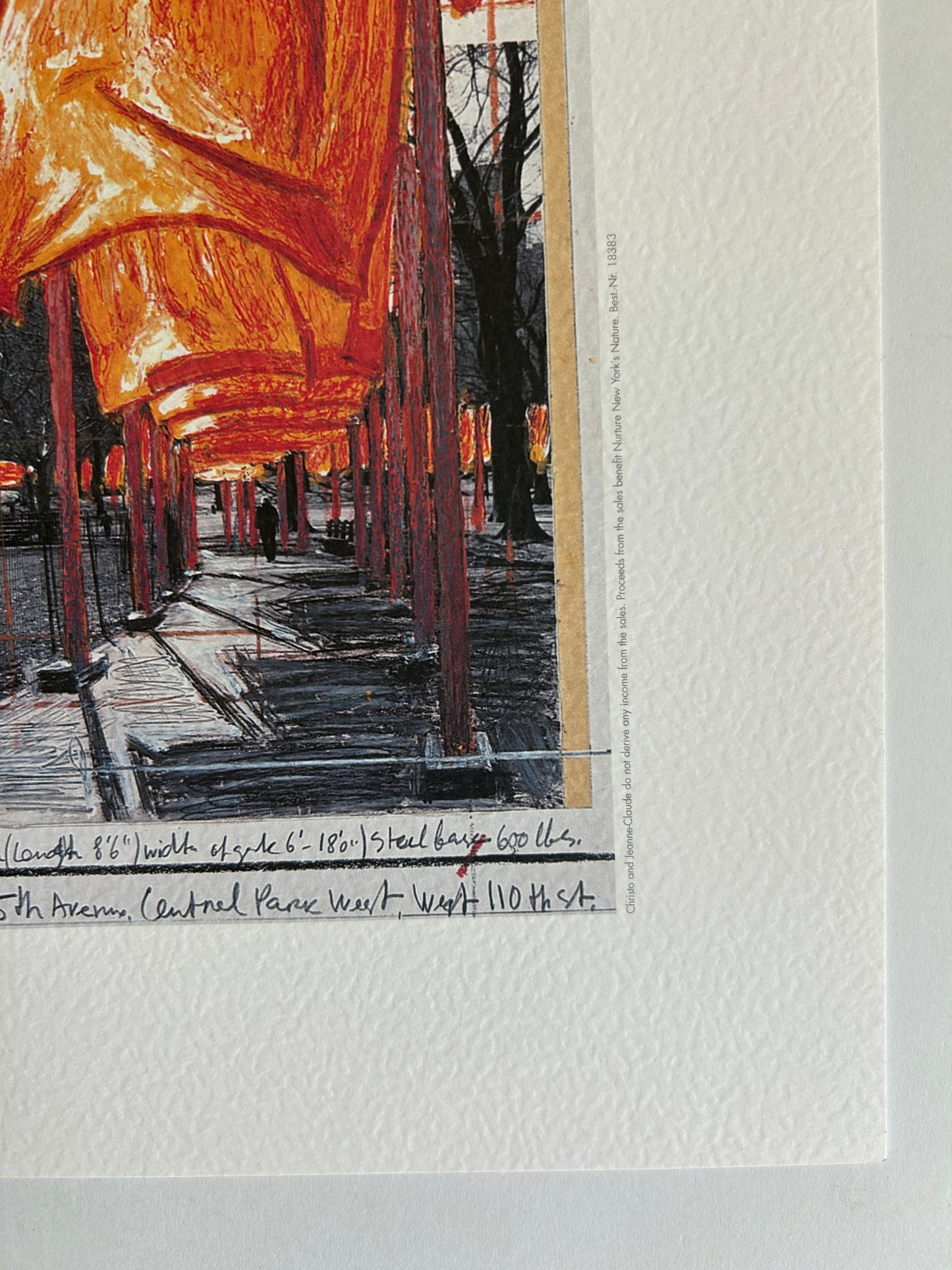 Christo and Jeanne-Claude, The Gates, NYC Signed Print