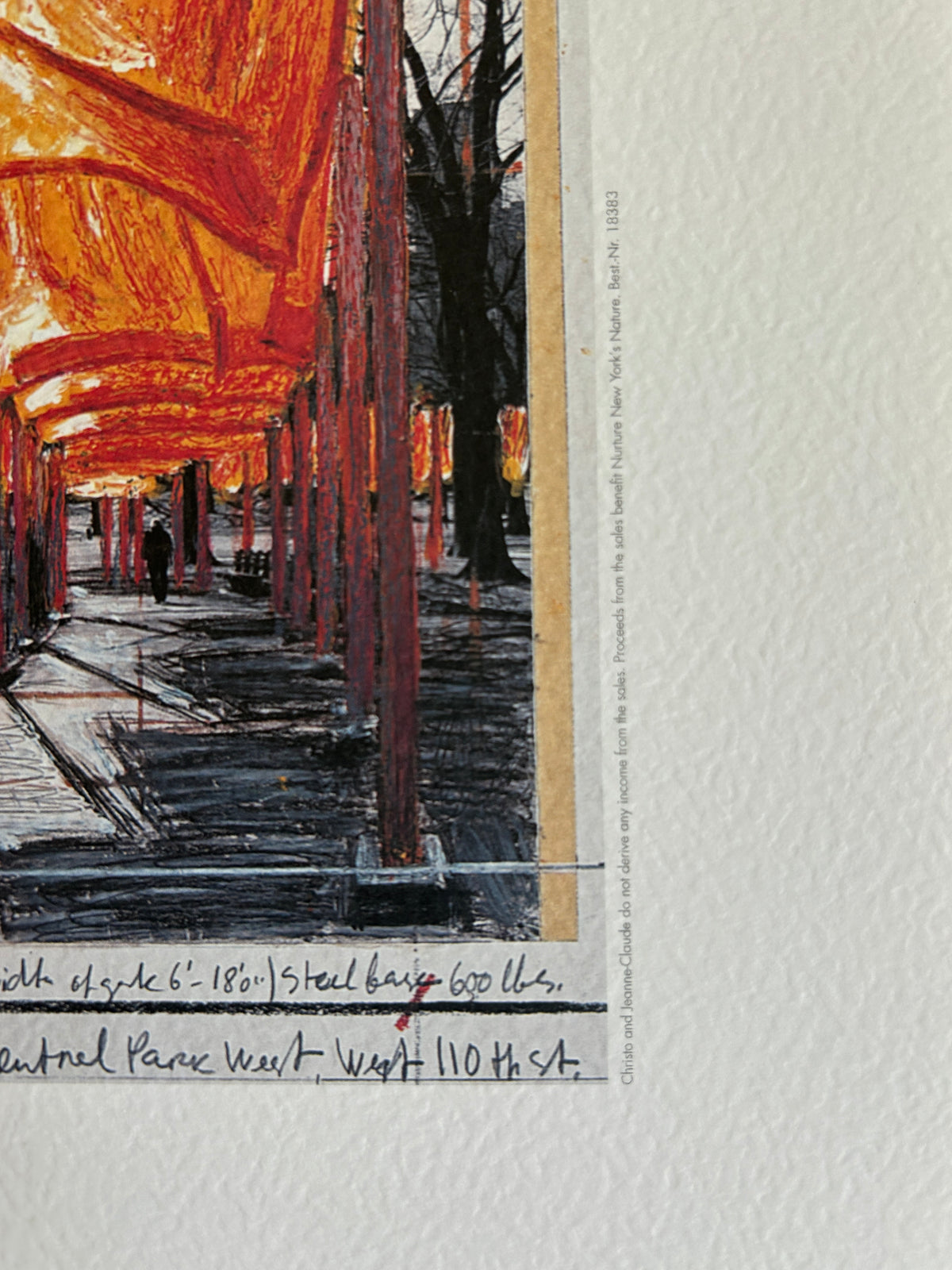 Christo and Jeanne-Claude, The Gates, NYC Signed Print