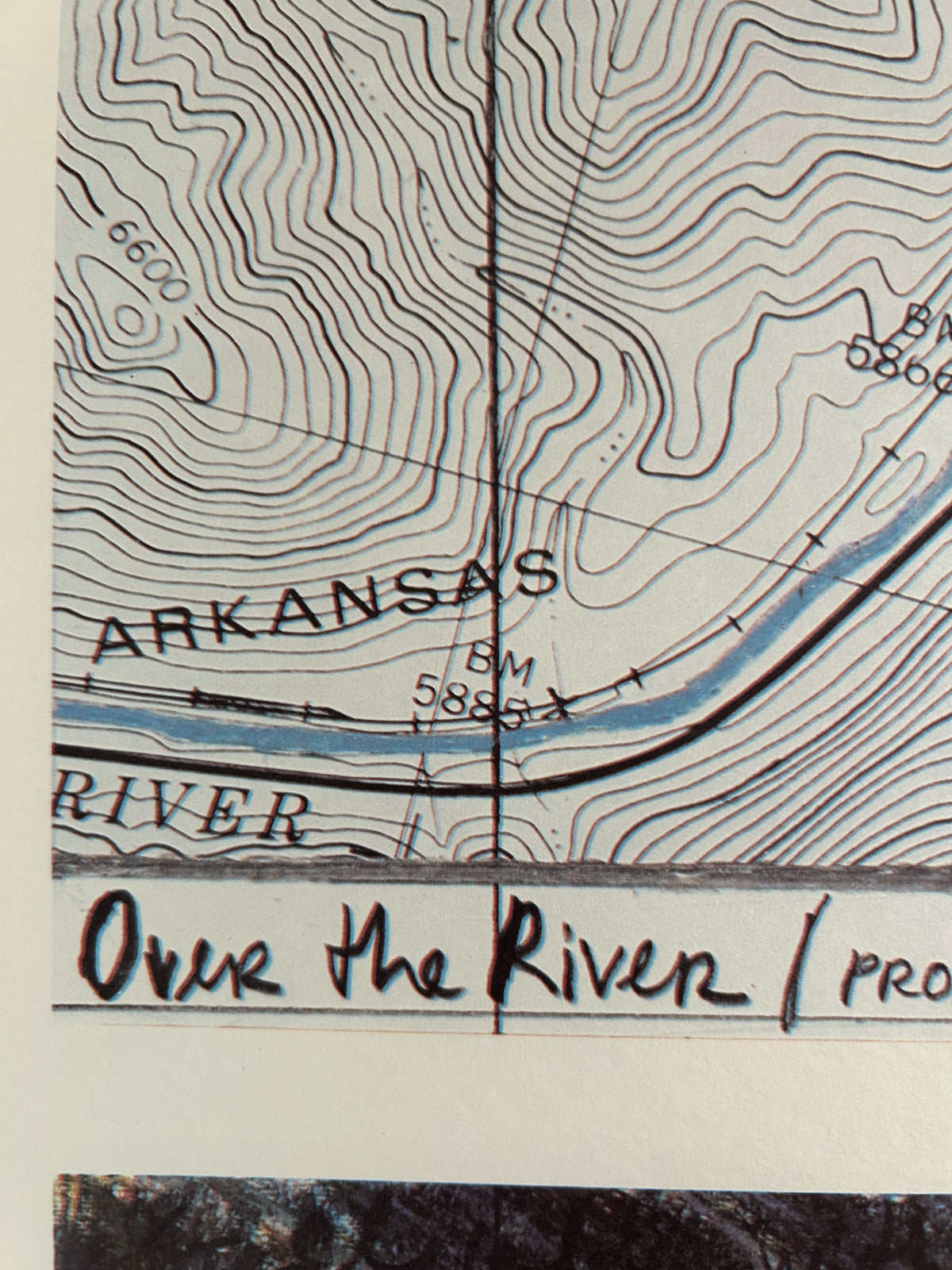 Christo and Jeanne-Claude, Over the River (From Above) Signed Print