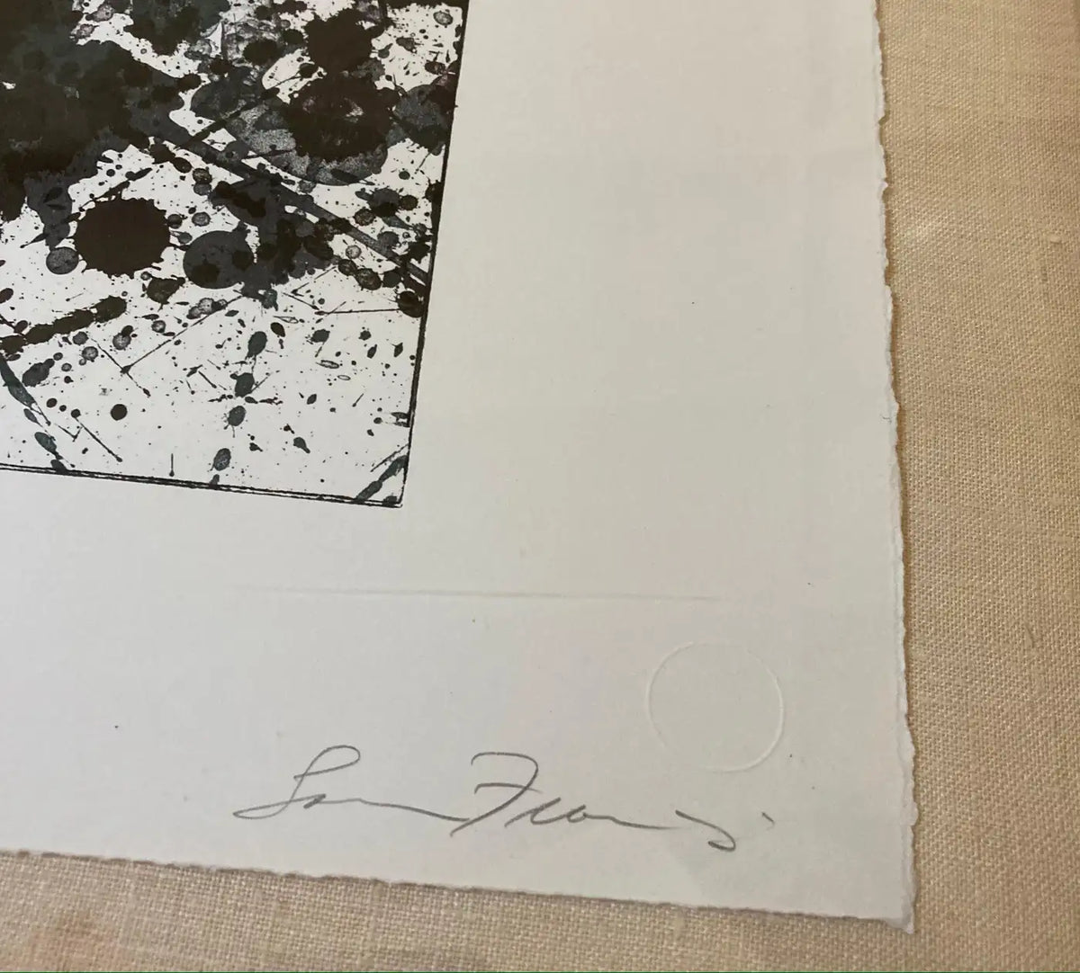 Sam Francis Signed, Limited Edition Abstract Expressionist Print