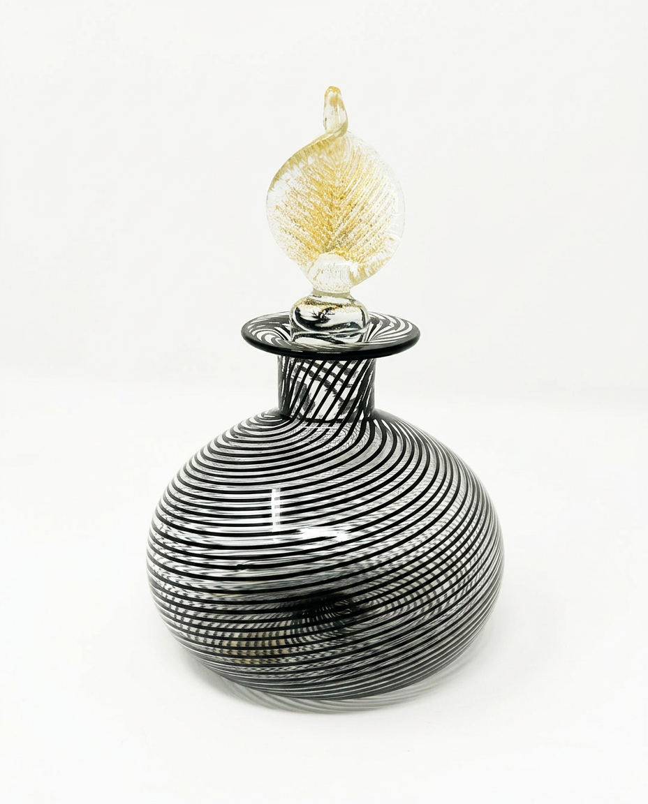 An Italian Murano Handblown Glass Perfume Bottle