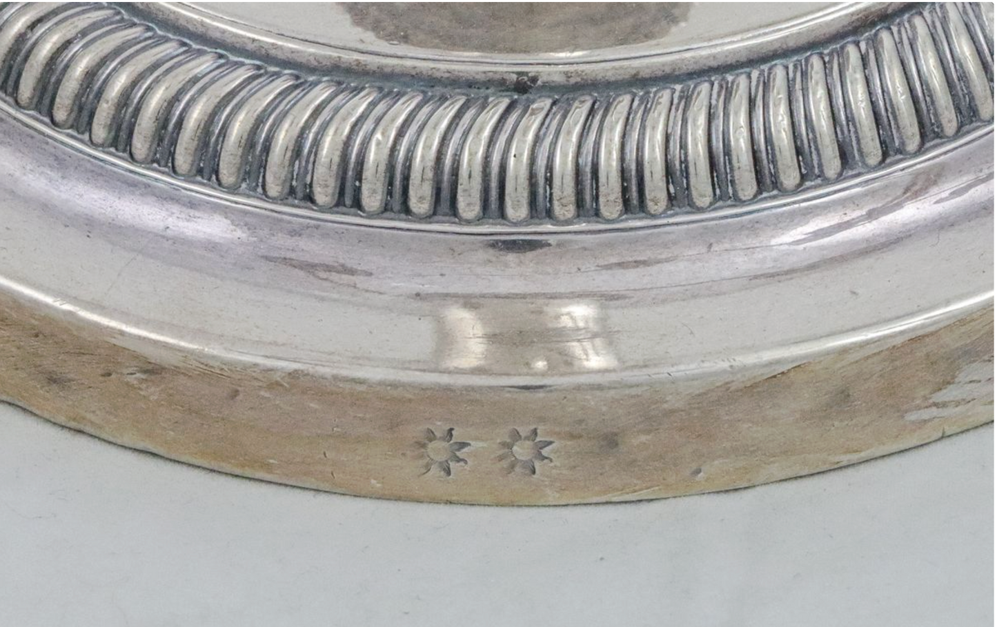 A pair of Neoclassical silverplate two-arm convertible candelabra