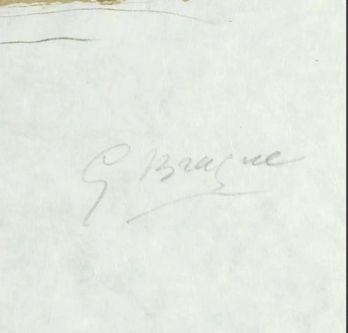 Georges Braque Original Signed Print 'Affiche pour l'Exposition Georges Braque René Char' 1963