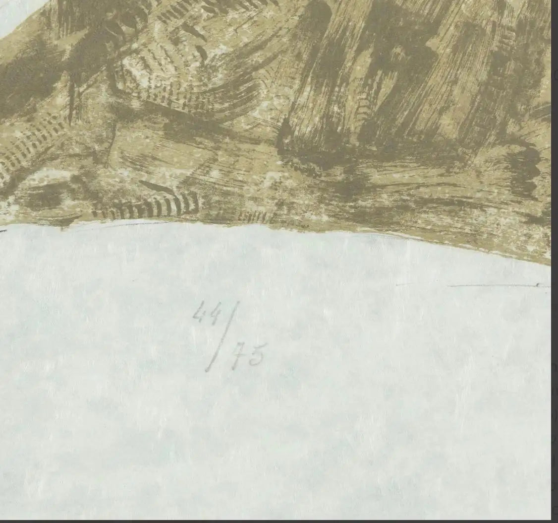 Georges Braque Original Signed Print 'Affiche pour l'Exposition Georges Braque René Char' 1963