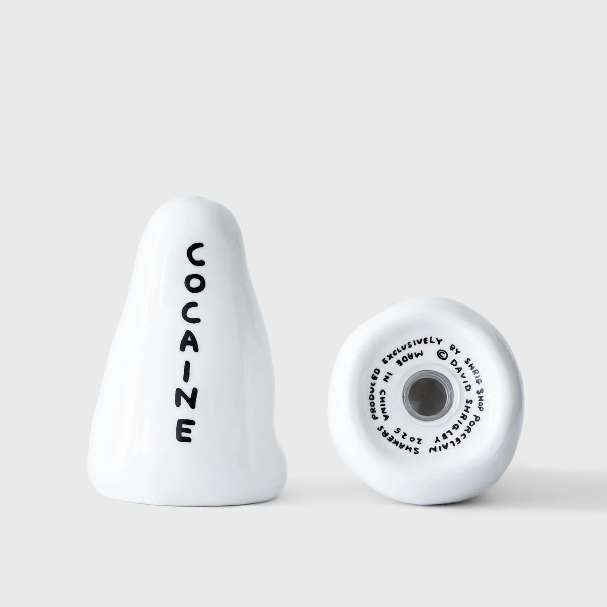 David Shrigley Heroin and Cocaine Salt and Pepper Shakers