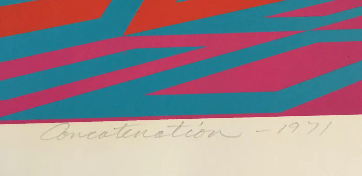 Roy Ahlgren "Concantenation" Signed Limited Edition Print Op-Art