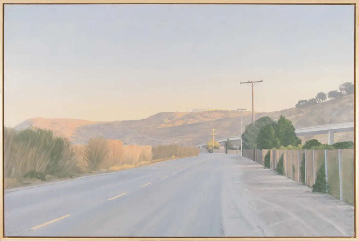 Willard Dixon 'Near San Quentin' Contemporary Realism Landscape Painting