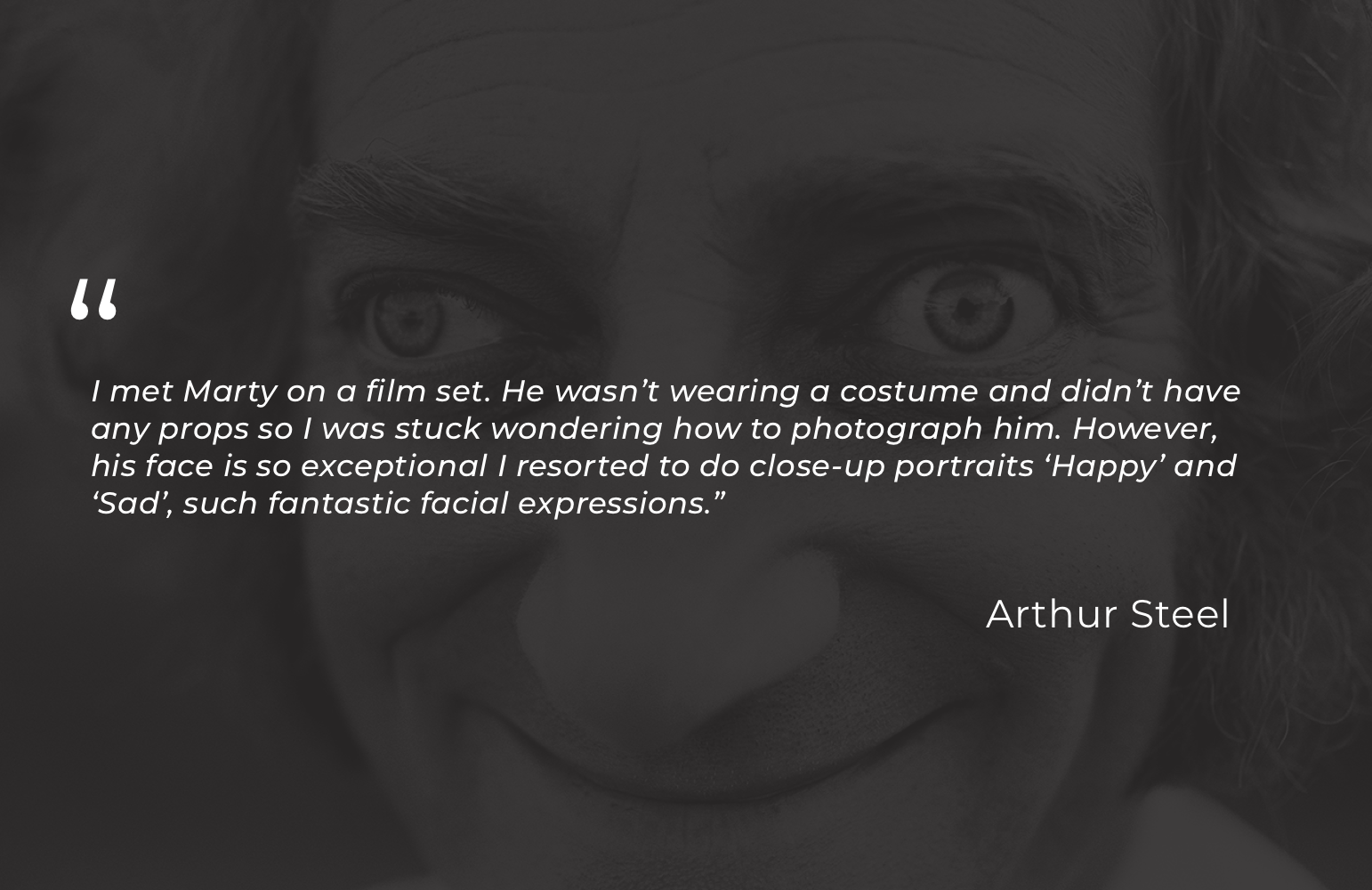 Arthur Steel: Sad Marty Feldman-The Darkroom Society
